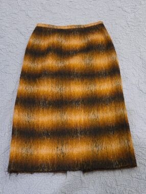 Rare Vintage Michael Kors Collection midi Mohair pencil Skirt Size 4!